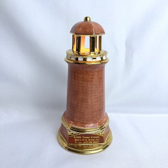 Thomas Kinkade "Light of Peace" Red Lighthouse 2004 Illuminated Coastal Décor - Picture 5 of 10